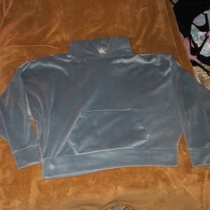 AE Blue Velvet Hoodie
